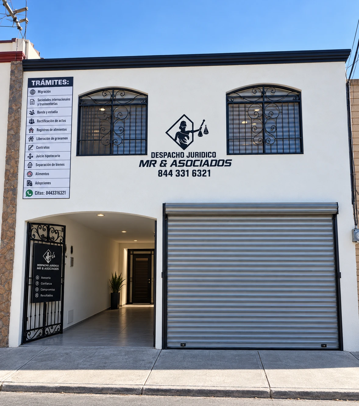 Entrada del despacho MRL Abogados